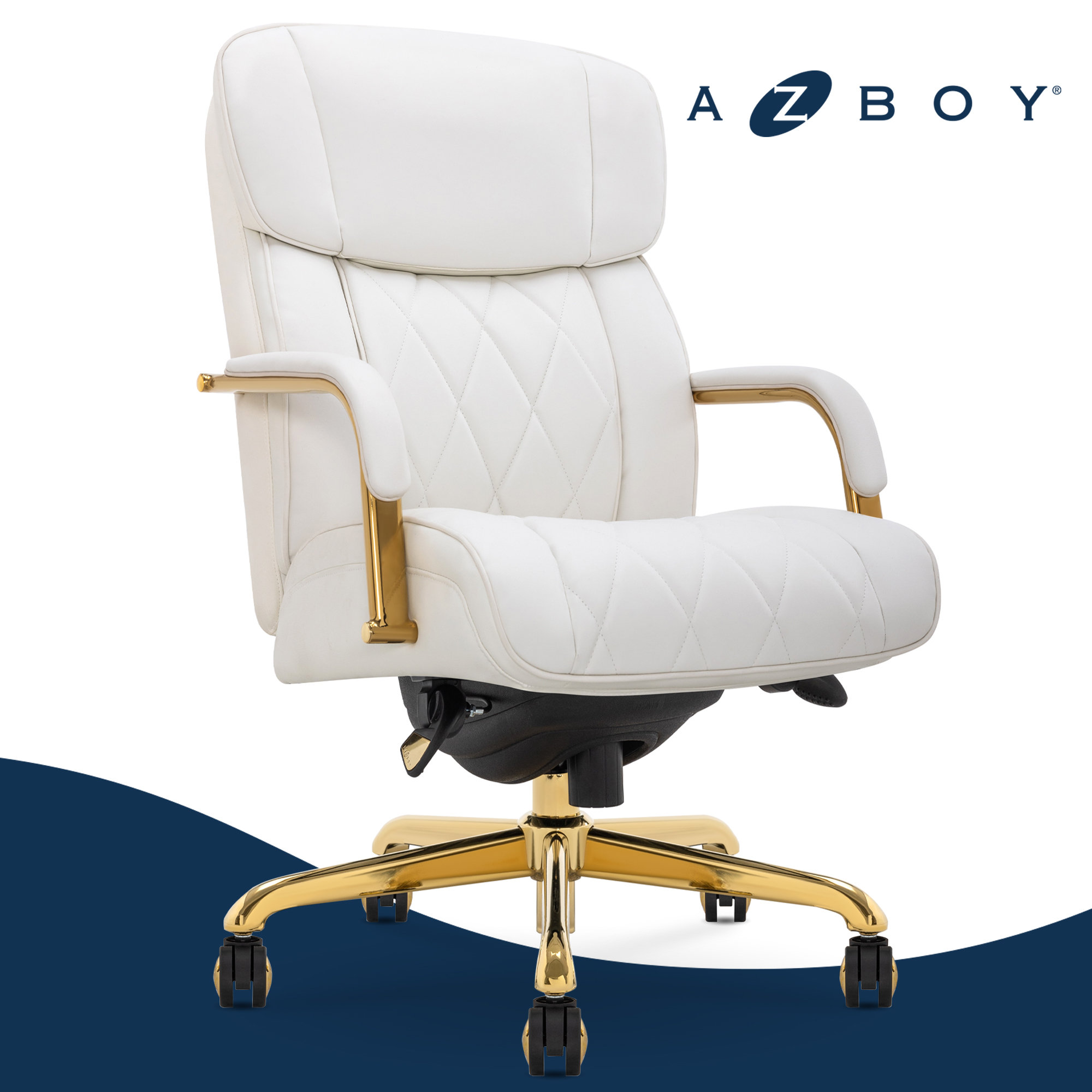 La-Z-Boy Symphony Executive Office Chair, Diamond-Tufted